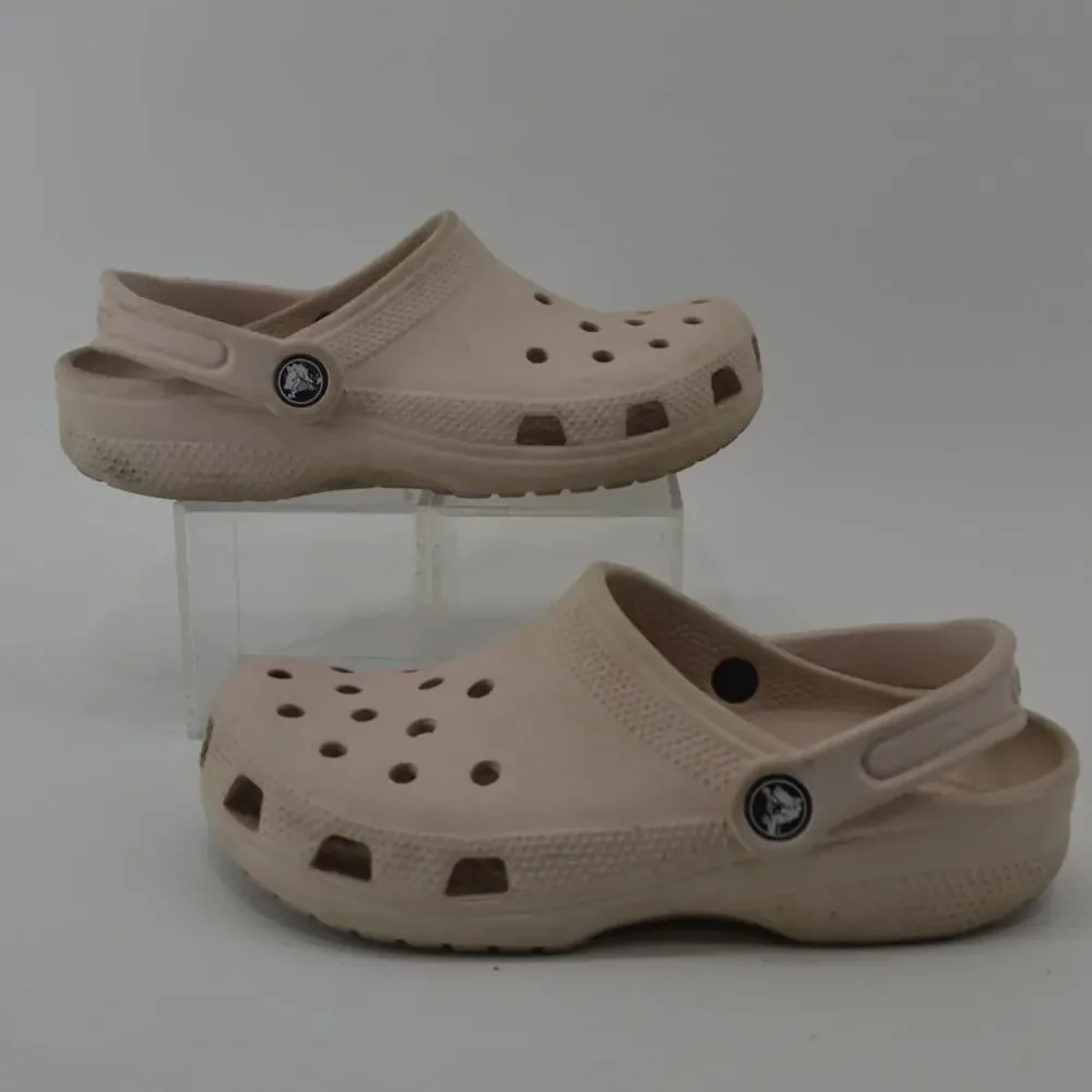 Crocs Pink Girls Children's Classic Slip On Clog Size 3 Pink